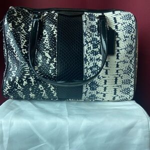 Coach Snake Skin Leather Satchel